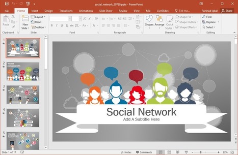 Animated Social Network PowerPoint Template | Distance Learning, mLearning, Digital Education, Technology | Scoop.it