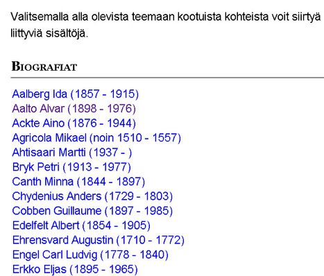 Kulttuurisampo - Biografiat | 1Uutiset - Lukemisen tähden | Scoop.it