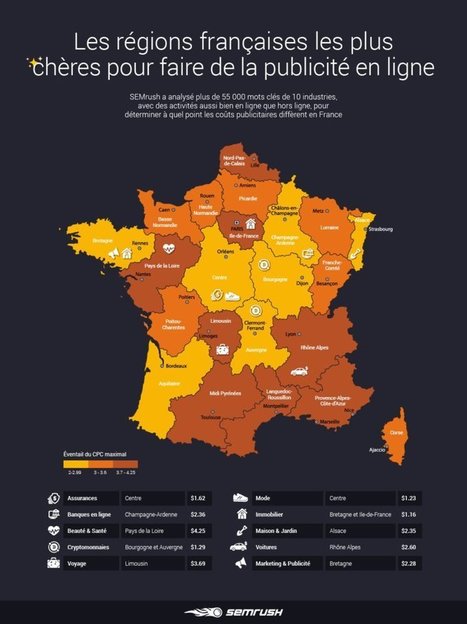 SEMrush établit un classement des régions les plus chères pour la publicité en ligne | Search Marketing | Scoop.it