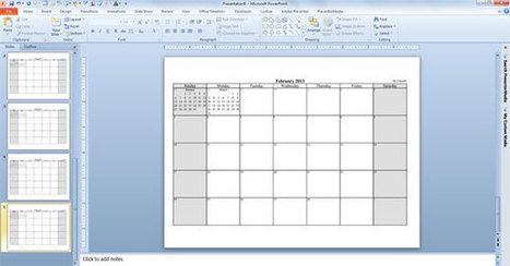 Make Your Free Calendar 2013 Template in PowerPoint | Digital Presentations in Education | Scoop.it