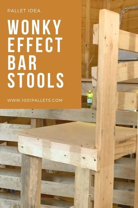 Wonky Effect Bar Stools | 1001 Pallets ideas ! | Scoop.it