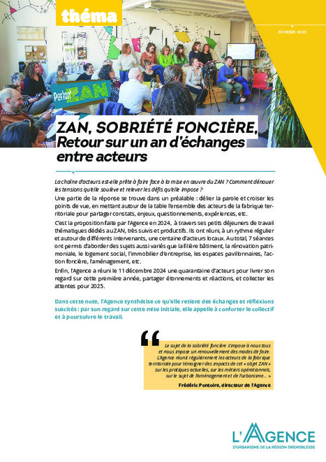 Zan, sobriété foncière, retour sur un an d'échanges entre acteurs | ZAN - Zéro artificialisation nette | Scoop.it