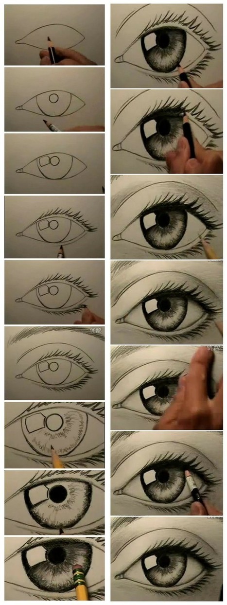 How to Draw Manga Eyes! Step by Step, Slow Tutorial for Beginners