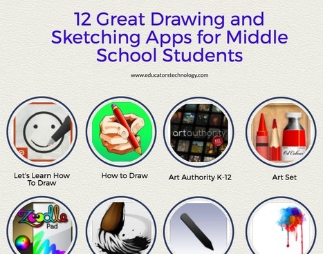 12 Great Drawing and Sketching Apps for Middle School Students curated by educators' tech  | iGeneration - 21st Century Education (Pedagogy & Digital Innovation) | Scoop.it