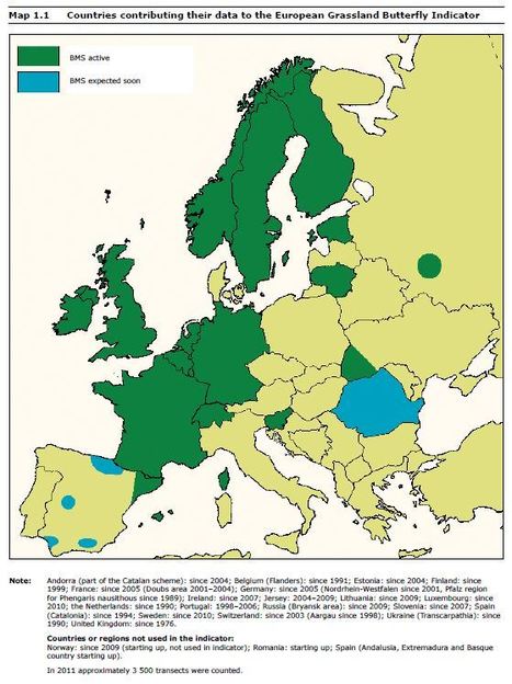 The European Grassland Butterfly Indicator: 1990-2011 | Insect Archive | Scoop.it