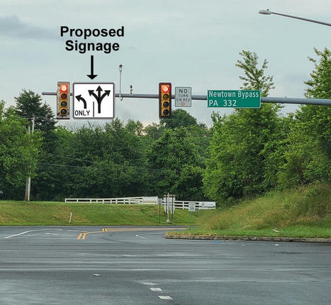 Left Turn Sign Needed at Intersection of Newtown-Yardley Road and Route 332 | Newtown News of Interest | Scoop.it