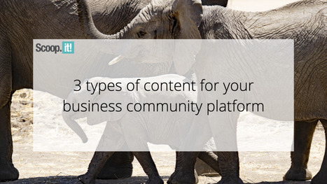 3 Types of Content for Your Business Community Platform | 21st Century Learning and Teaching | Scoop.it