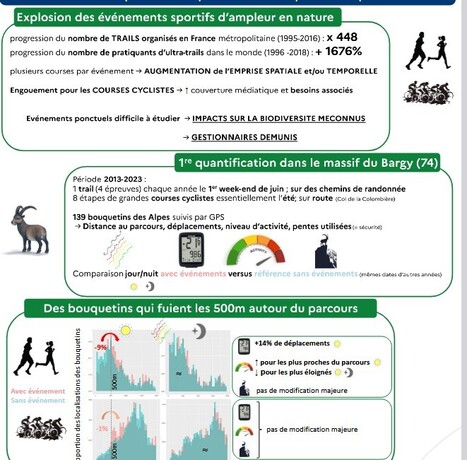 Trails, courses cyclistes : impacts sur la biodiversité ? Exemple sur le comportement du bouquetin des Alpes - Office français de la biodiversité | Biodiversité | Scoop.it