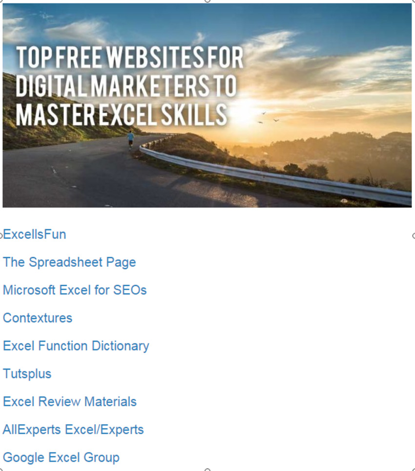 Top Free Websites for Digital Marketers to Master Excel Skills | Siteber | The MarTech Digest | Scoop.it
