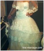 Robe de mariée Pronuptia d'occasion avec voile et cerceau | Robes de mariée d'occasion | Scoop.it