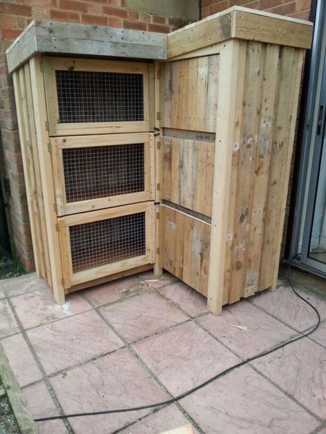 Rabbit hutch sale out of pallets