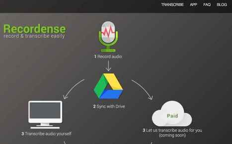 Recordense. Faciliter la transcription audio en texte | Time to Learn | Scoop.it