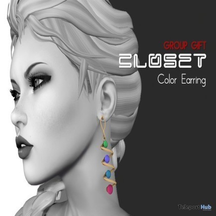 Color Earrings Group Gift by Closet | Teleport Hub - Second Life Freebies | Teleport Hub | Scoop.it