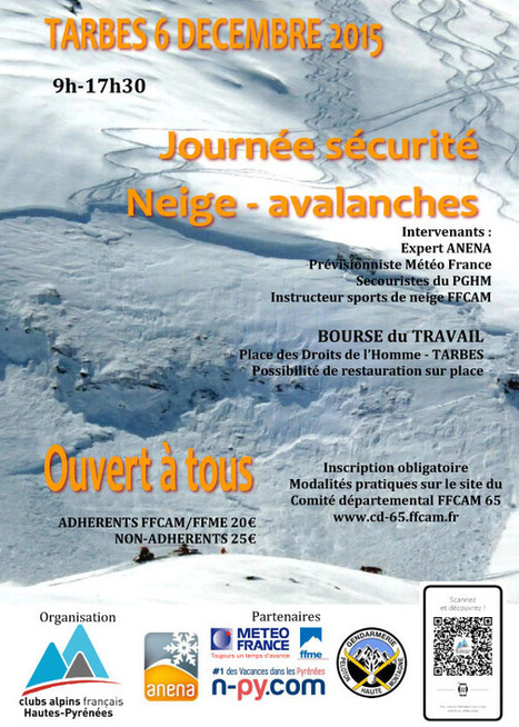 Journée sécurité neige et avalanches avec l'ANENA le 6 décembre à Tarbes | Vallées d'Aure & Louron - Pyrénées | Scoop.it