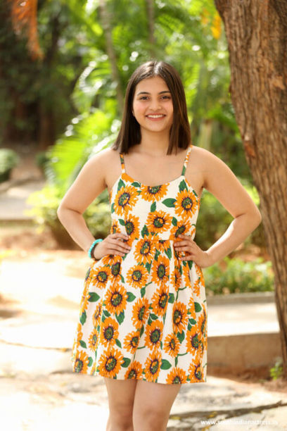 Random sunflower print crisscross back a line hot sale cami dress