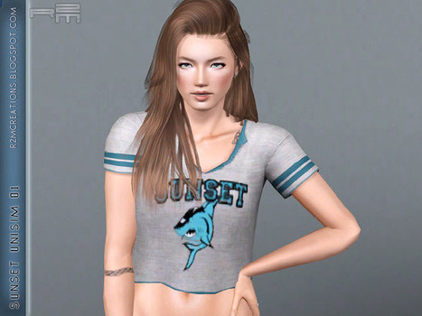 Sunset UniSim Tee ~ R2M Creations | Les Sims | Scoop.it