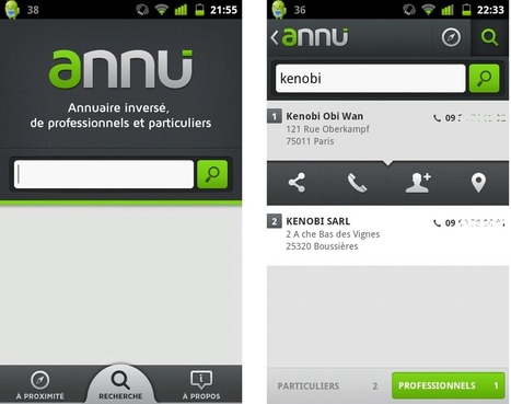 L’annuaire inversé Annu désormais disponible sur Android | Time to Learn | Scoop.it