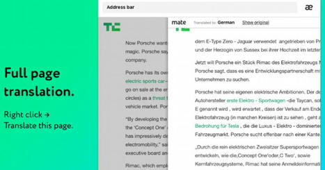 Mate Translate -  Translator Extension - convert webpages into over 100 languages | iGeneration - 21st Century Education (Pedagogy & Digital Innovation) | Scoop.it