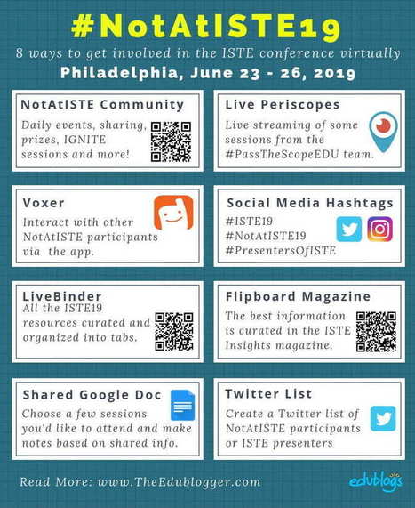 #NotAtISTE? How To Participate In ISTE 2019 Remotely &ndash; some great #Edtech resources being shared&nbsp; | Moodle and Web 2.0 | Scoop.it