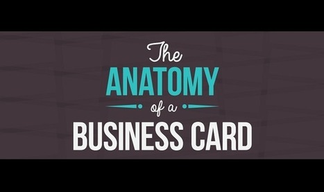 The Anatomy Of A Business Card #Infographic | Personal Branding & Leadership Coaching | Scoop.it