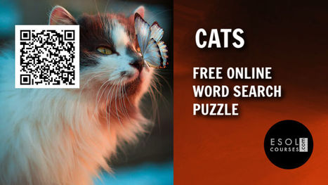 All About Domestic Cats - Medium Difficulty ESL Word Search | English Word Power | Scoop.it