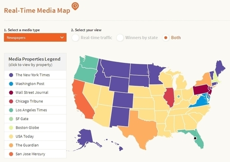 Bit.ly : une carte des actualités partagées en temps réel aux USA | Les médias face à leur destin | Scoop.it