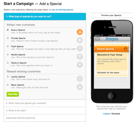 HOW TO: Set Up a Foursquare Special | Mashable | Marketing Strategy and Business | Scoop.it