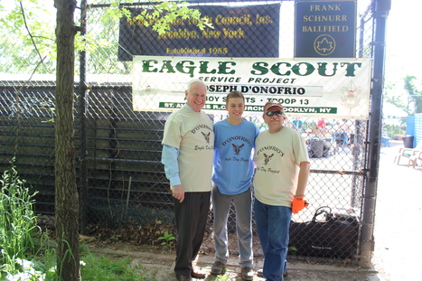 Bay Ridge Scout helps improve 68th Precinct Youth Council Baseball Field | Connect Eagle Scouts To Your Unit, District or Council Committee | Scoop.it