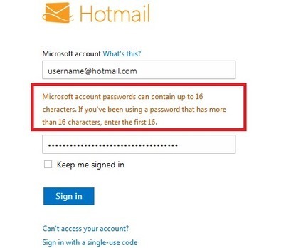 Microsoft no longer accepts long passwords, shortens them for you [Updated] | WinTechSolutions | Scoop.it