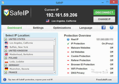SafeIP : Hide, Change IP address, Surf Anonymously | Le Top des Applications Web et Logiciels Gratuits | Scoop.it