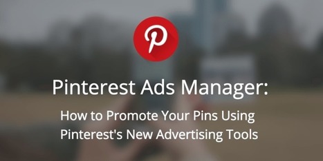 How to Promote Pins Using Pinterest Ads Manager | Public Relations & Social Marketing Insight | Scoop.it