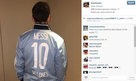 Messi alcanza los 10 millones de fans en Instagram - La Jugada Financiera | Seo, Social Media Marketing | Scoop.it