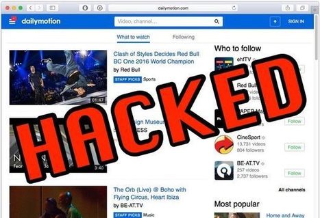 Dailymotion hacked, millions of user accounts exposed | #CyberSecurity #Cyberattacks  | ICT Security-Sécurité PC et Internet | Scoop.it