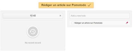 Pomotodo, gagner du temps en gérant ses tâches selon la méthode Pomodoro | Getting Things Done | Scoop.it