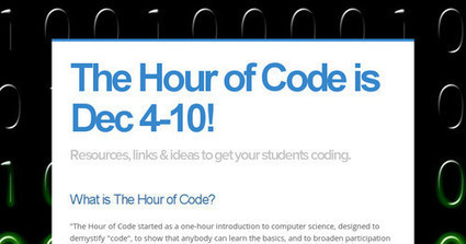 The Hour of Code is Dec 4-10 - Resources via @KarlyMoura | Education 2.0 & 3.0 | Scoop.it