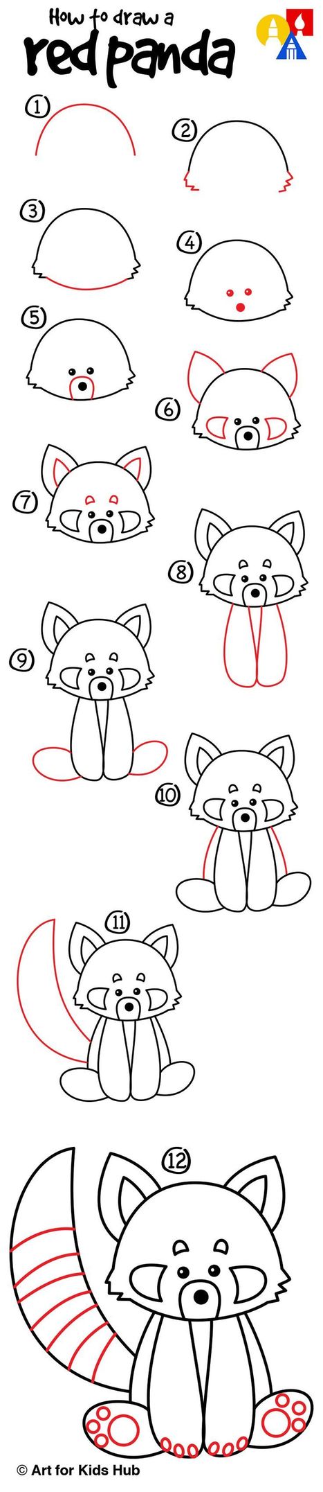 How To Draw A Red Panda | Drawing and Painting Tutorials | Scoop.it