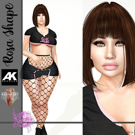 Rosa Shape For Akeruka Bento Head 4.0 August 2021 Group Gift by [Kinky Princess] | Teleport Hub - Second Life Freebies | Second Life Freebies | Scoop.it