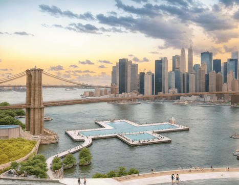 Plus-shaped pool will offer New Yorkers a cleaner swim in the river | Hamptons Real Estate | Scoop.it