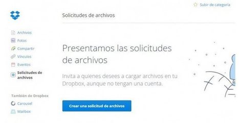 Tres formas de permitir que otras personas pongan archivos en nuestro dropbox | Educación, TIC y ecología | Scoop.it