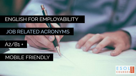 English For Employability - Job Related Acronyms | English Word Power | Scoop.it