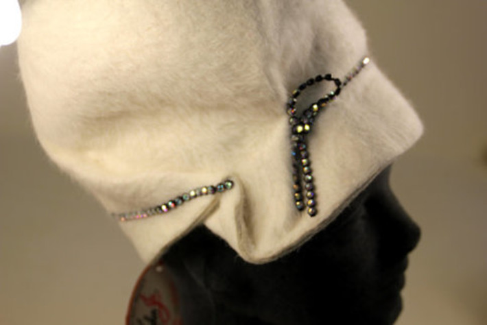 Vintage Cream Wool Angora Designer Cloche Hat with Rhinestones - Mr. John Hat - with Original Hangtag! | Antiques & Vintage Collectibles | Scoop.it