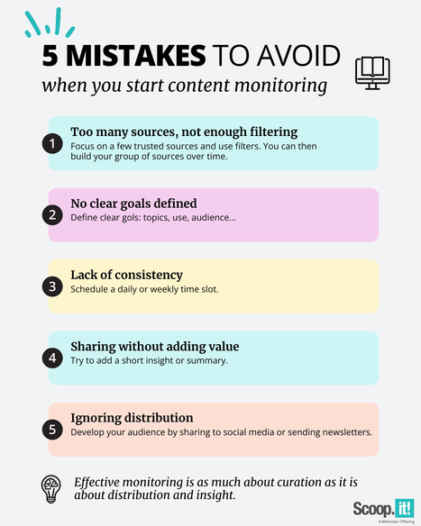 #4 -&nbsp;5 mistakes to avoid when you start content monitoring | Scoop.it Tutorials & Tips | Scoop.it