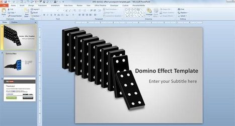 Free Domino Effect PowerPoint Template - Free PowerPoint Templates - SlideHunter.com | Free Business PowerPoint Templates | Scoop.it