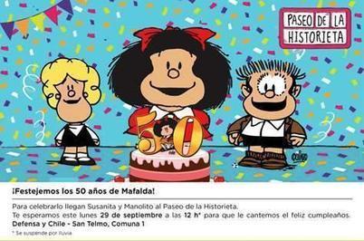 ¡Festejemos los 50 años de Mafalda!  #50AñosMafalda #Mafalda | Bibliotecas Escolares Argentinas | Scoop.it