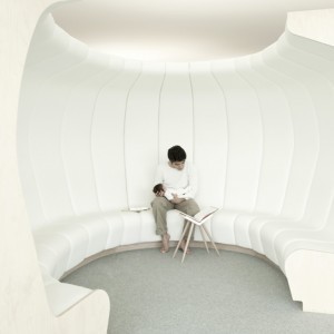 Librairie La Fontaine bookshop by Kawamura-Ganjavian at EPFL - Dezeen | Architecture Geek | Scoop.it