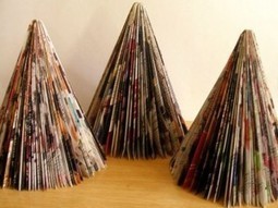 Alberelli di Natale con riviste riciclate | Fai da te hobby | Scoop.it