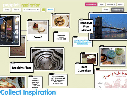 Popplet | Collect, curate and share your ideas, inspirations, and projects! | 21st Century Tools for Teaching-People and Learners | Scoop.it