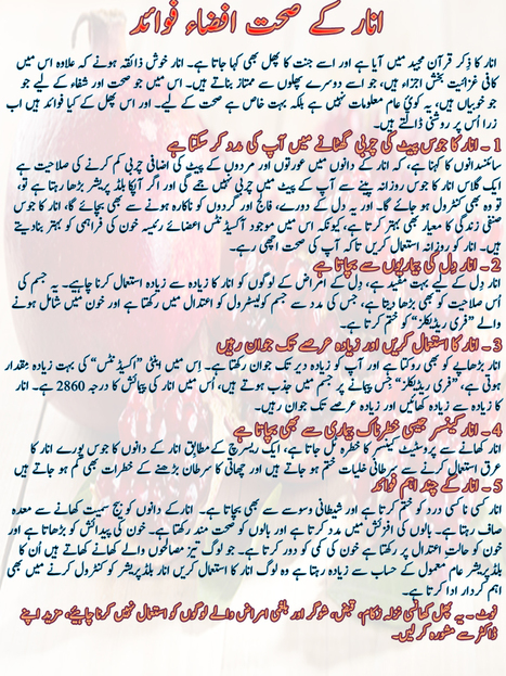 Benefits Of Pomegranate In Urdu 1