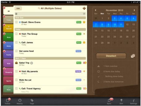 Une appli iPad todo | Getting Things Done | Scoop.it
