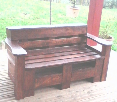 [Projet #palettes] Banc de jardin par Palintxo sur le #CDB | DIY Palettes | Scoop.it
